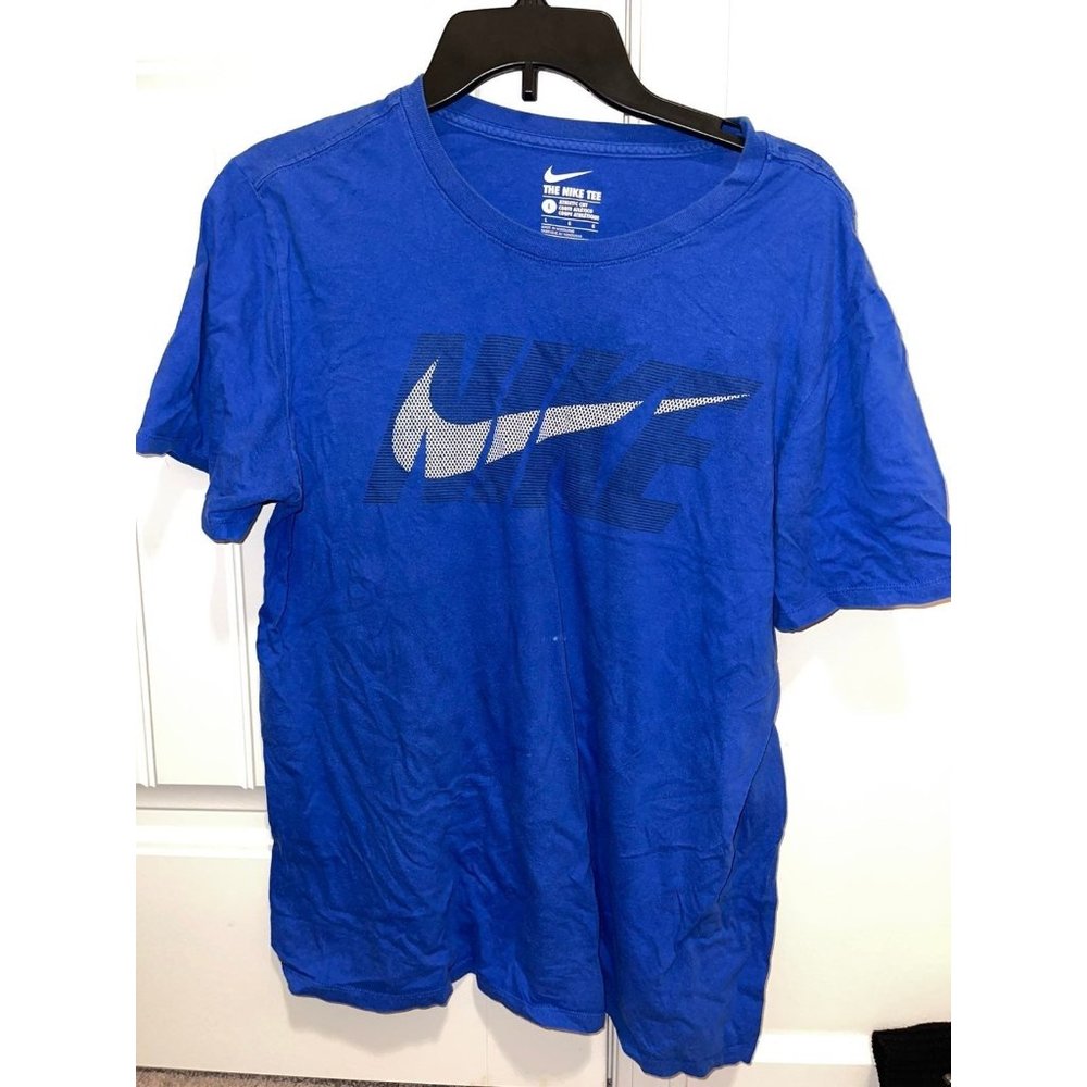 The Nike tee royal blue